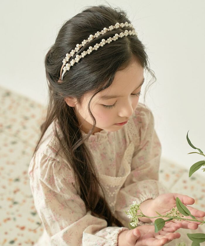 BACKYARD FAMILY「Rora カチューシャ 通販 パール キラキラ 58072201 髪飾り ヘッドドレス 子供」|その他|