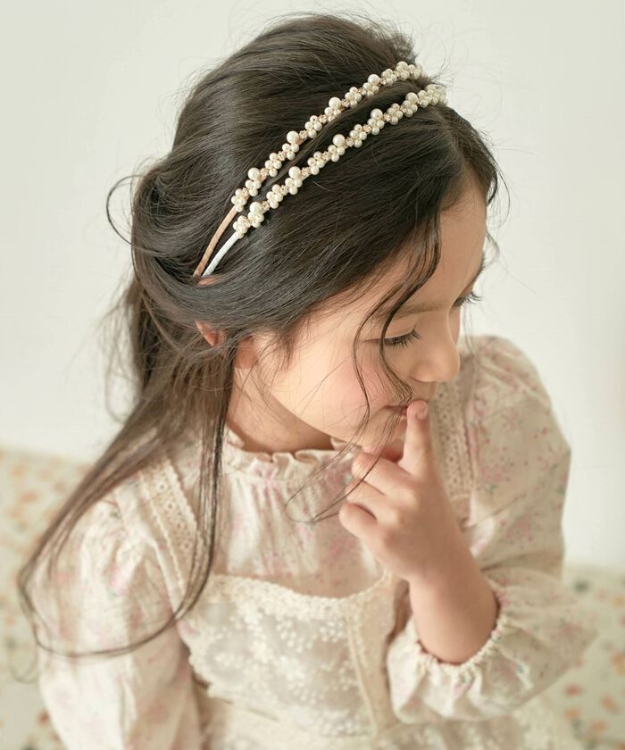 BACKYARD FAMILY「Rora カチューシャ 通販 パール キラキラ 58072201 髪飾り ヘッドドレス 子供」|その他|