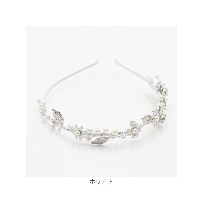 BACKYARD FAMILY「Rora カチューシャ 通販 花 パール キラキラ 58412201 ジュエリアヘッドドレス」|その他|