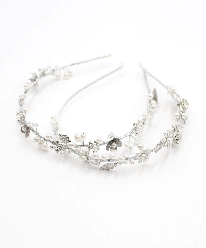 BACKYARD FAMILY「Rora カチューシャ 通販 花 パール キラキラ 58412201 ジュエリアヘッドドレス」|その他|