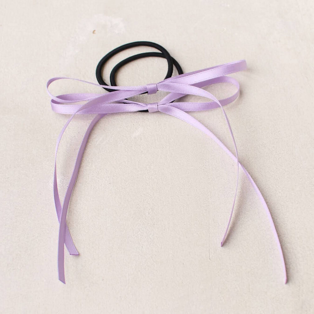 BACKYARD FAMILY「キッズ ヘアゴム リボン 通販 2個セット 68192302 ロンロンリボンヘアゴム 小さめ」|その他|パープル1