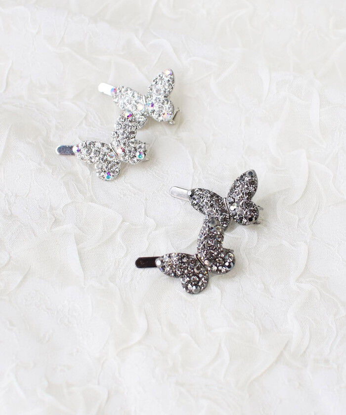 BACKYARD FAMILY「ヘアクリップ キッズ 通販 ヘア クリップ 68372302 チョーチョヘアピン 蝶々 キラキラ」|その他|