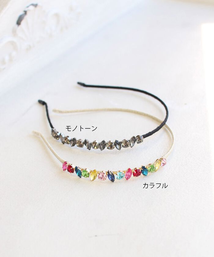 BACKYARD FAMILY「Rora カチューシャ 通販 ビジュー キラキラ 68672302 髪飾り ヘッドドレス 子供」|その他|