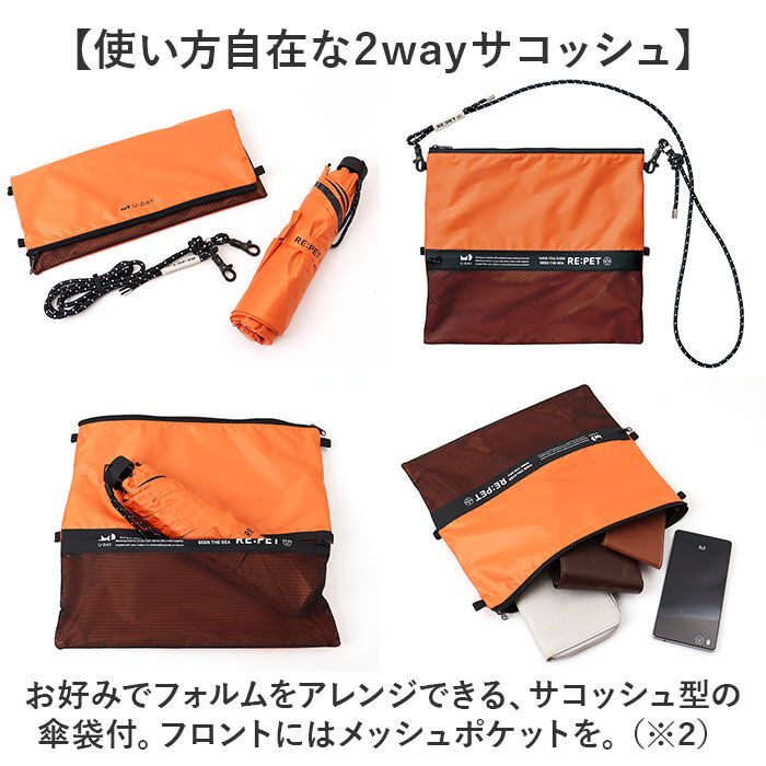 BACKYARD FAMILY「U-DAY 折り畳み傘 D-065671 通販 晴雨兼用傘 折りたたみ傘 折りたたみ日傘」|傘|