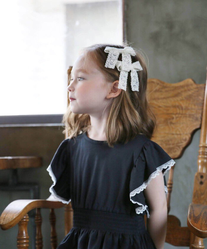 BACKYARD FAMILY「Rora ヘアクリップ キッズ 2個セット 通販 ケイリー 髪飾り 髪留め リボン 大きめ レース」|その他|