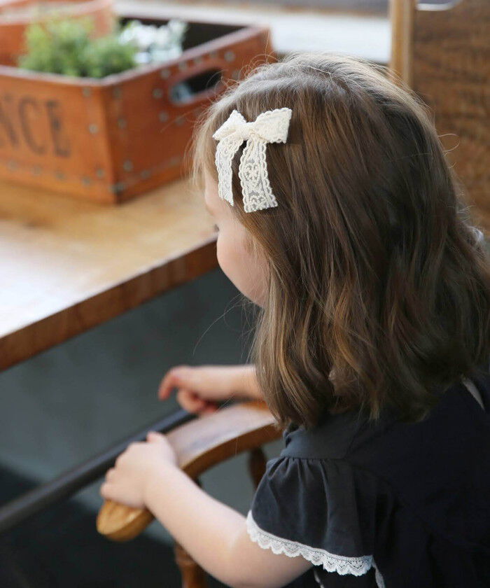 BACKYARD FAMILY「Rora ヘアクリップ キッズ 2個セット 通販 ケイリー 髪飾り 髪留め リボン 大きめ レース」|その他|