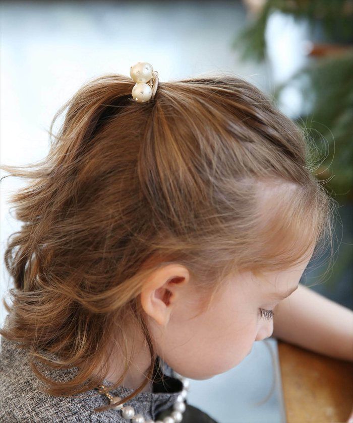BACKYARD FAMILY「Rora ヘアゴム キッズ 通販 ゴールディ 髪ゴム 髪飾り 髪留め ボール ボンボン ゴールド」|その他|