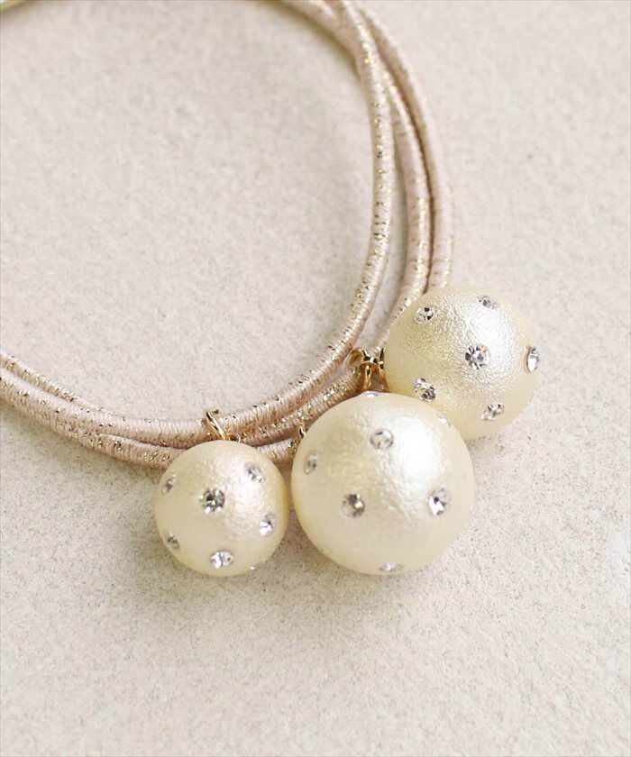 BACKYARD FAMILY「Rora ヘアゴム キッズ 通販 ゴールディ 髪ゴム 髪飾り 髪留め ボール ボンボン ゴールド」|その他|