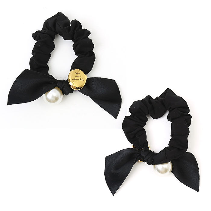 BACKYARD FAMILY「ヘアアクセサリー ヘア シュシュ 通販 ヘアシュシュ ヘアゴム 髪留め 髪飾り パール リボン」|その他|