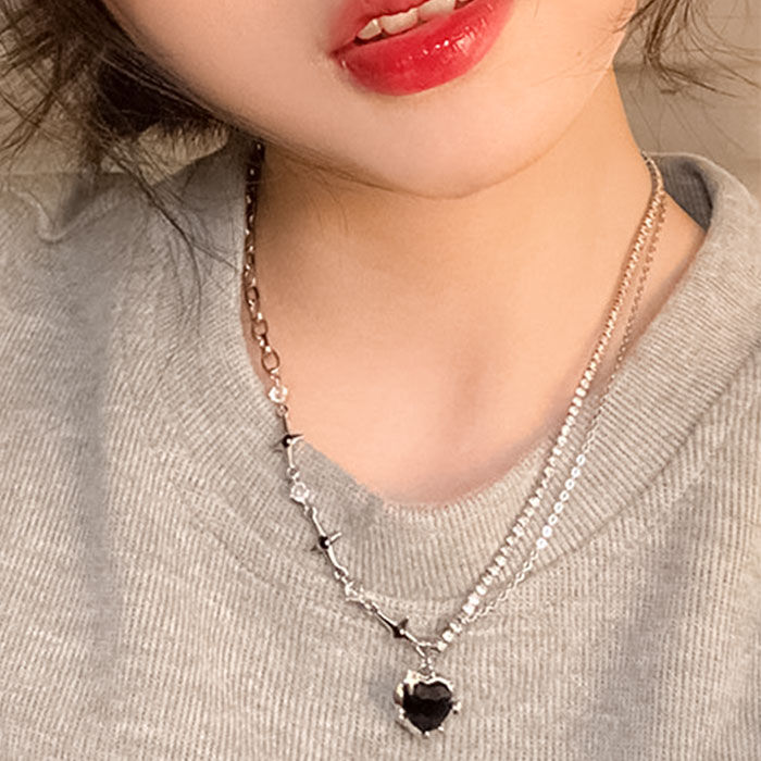 BACKYARD FAMILY「ネックレス ハート レディース 通販 ダイヤモンドハーツ nec-0990 Diamond」|その他|