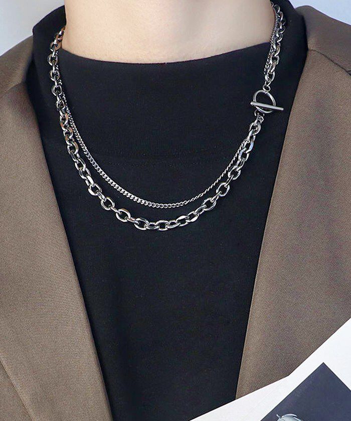 BACKYARD FAMILY「ネックレス 2連 通販 ダイヤモンドハーツ nec-0250 Diamond Hearts」|その他|