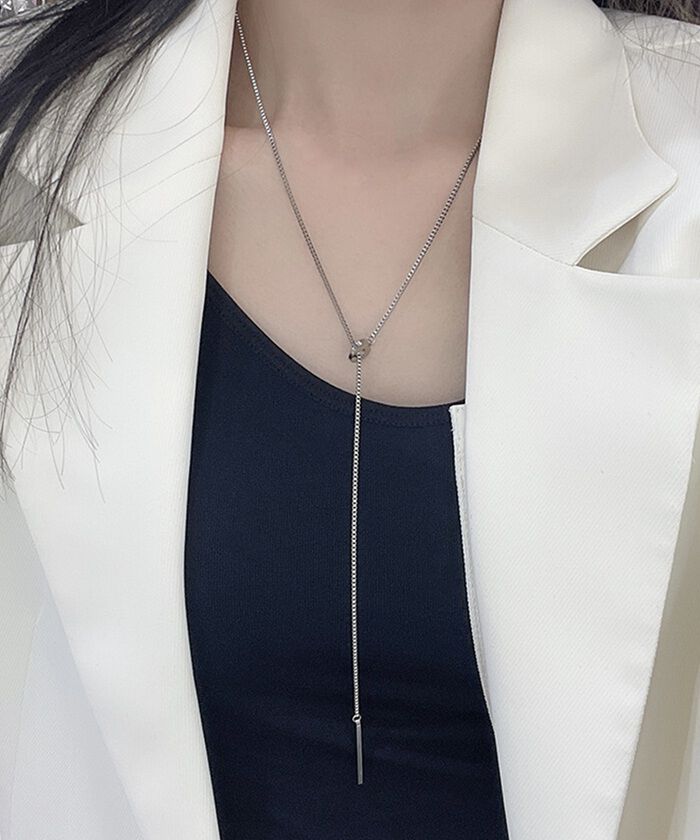 BACKYARD FAMILY「ネックレス レディース シンプル 通販 ペンダント Y字 ループネックレス レディースジュエリー」|その他|