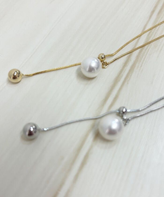 BACKYARD FAMILY「ネックレス レディース シンプル 通販 ペンダント 首飾り アクセサリー ジュエリー パール 真珠」|その他|