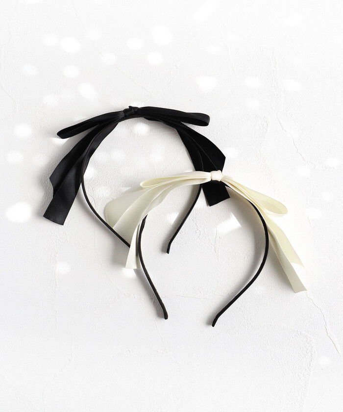 BACKYARD FAMILY「Rora カチューシャ キッズ 通販 サテンノット 髪飾り 髪留め 髪どめ ヘアアクセサリー」|その他|