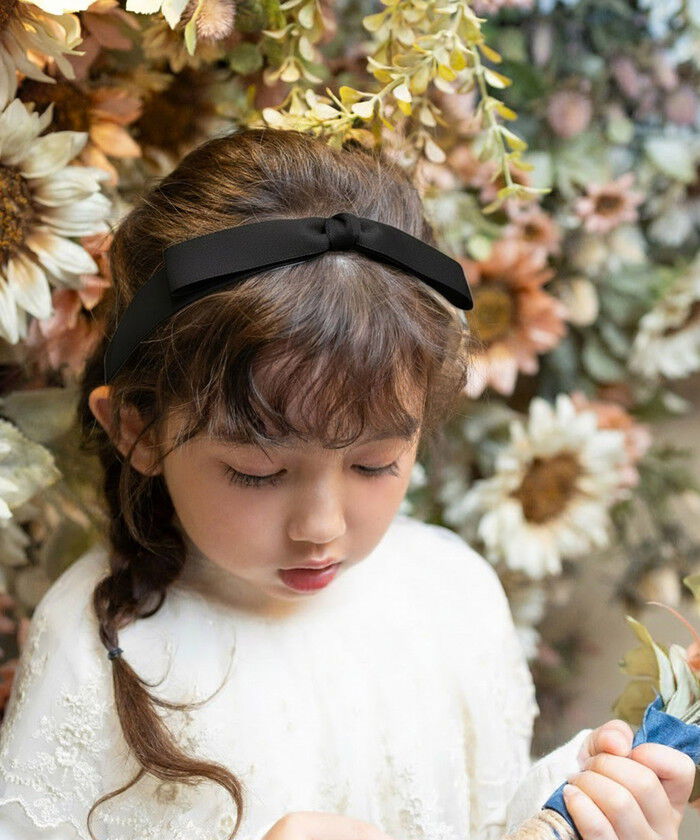 BACKYARD FAMILY「Rora カチューシャ キッズ 通販 サテンノット 髪飾り 髪留め 髪どめ ヘアアクセサリー」|その他|