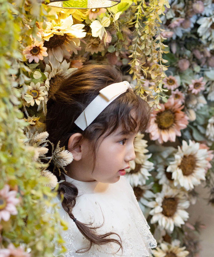 BACKYARD FAMILY「Rora カチューシャ キッズ 通販 サテンノット 髪飾り 髪留め 髪どめ ヘアアクセサリー」|その他|