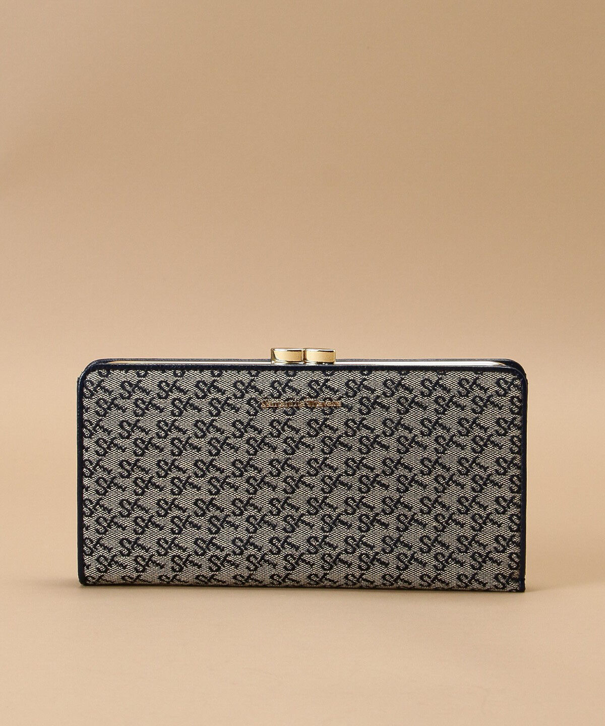 Samantha Thavasa「ST Jacquard 口金長財布」|財布|ネイビー