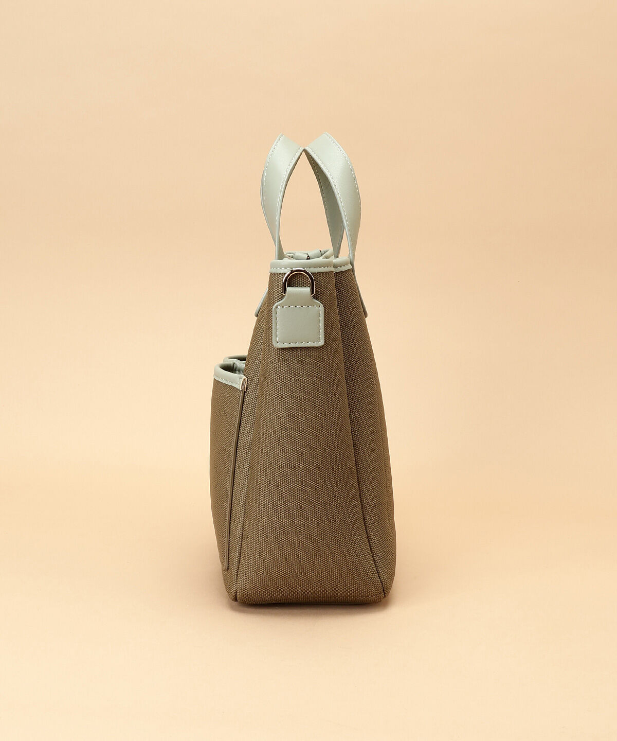 Samantha Thavasa「キャンバスデザイン 合皮スクエアトートバッグ 小サイズ」|トートバッグ|