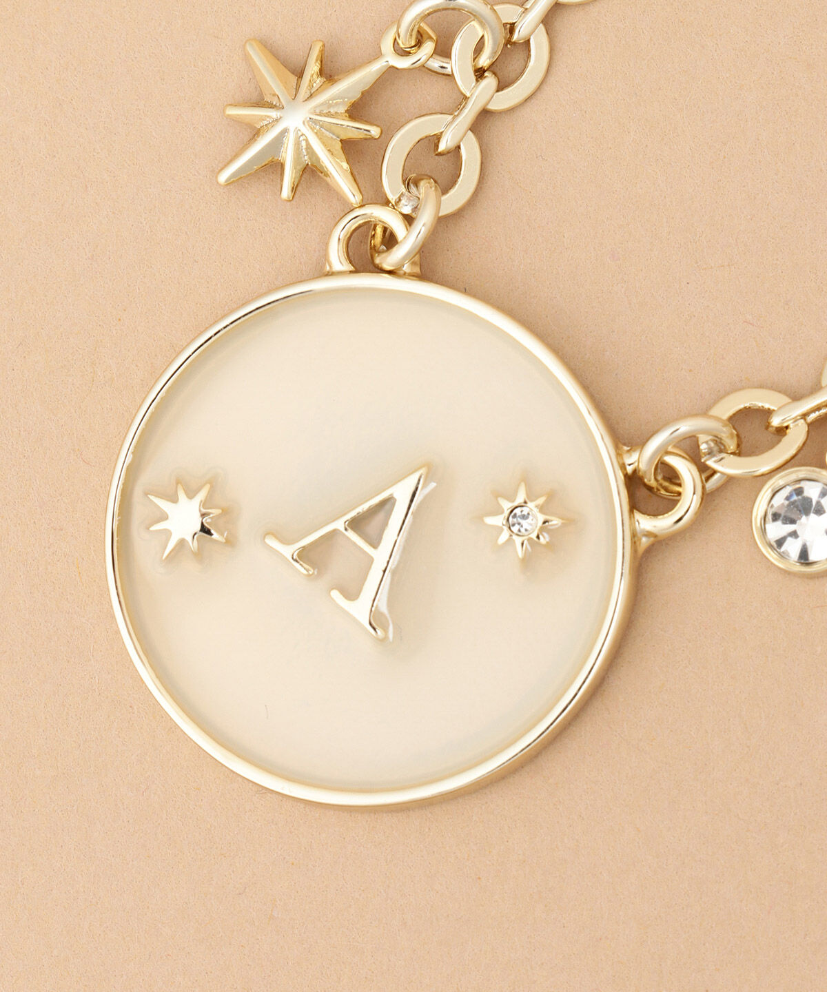 Samantha Thavasa「シャイニーイニシャルバッグチャーム A」|チャーム・キーホルダー|