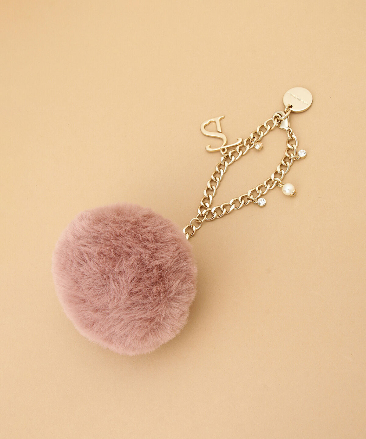 Samantha Thavasa「ソフトファーロゴチャーム」|チャーム・キーホルダー|ﾋﾟﾝｸﾍﾞｰｼﾞｭ