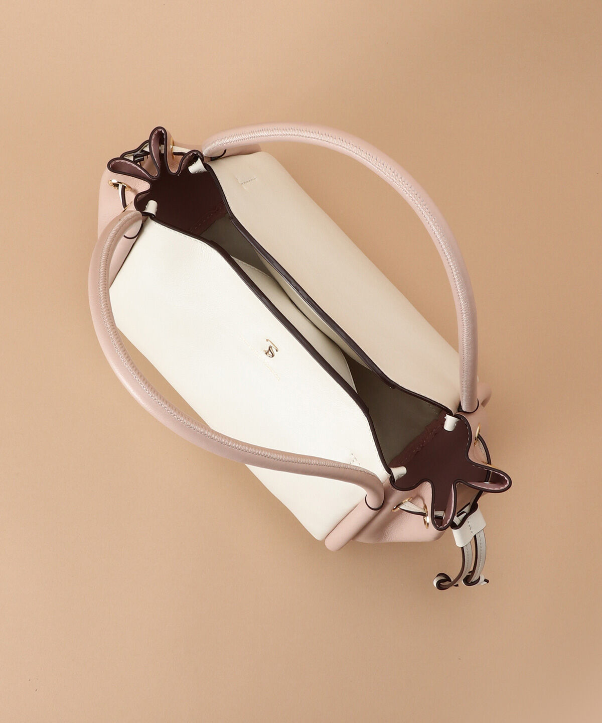 Samantha Thavasa「バイカラーサイド巾着 ハンドバッグ」|ハンドバッグ|