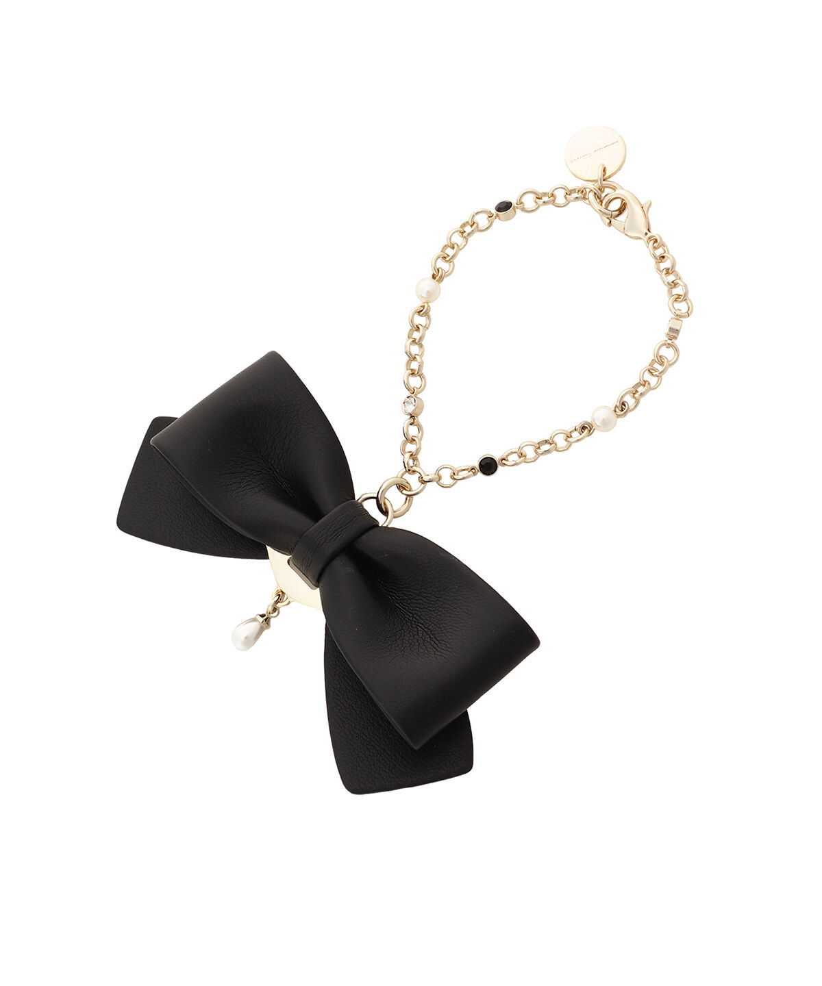 Samantha Thavasa「リボンモチーフ バッグチャーム」|チャーム・キーホルダー|ブラック