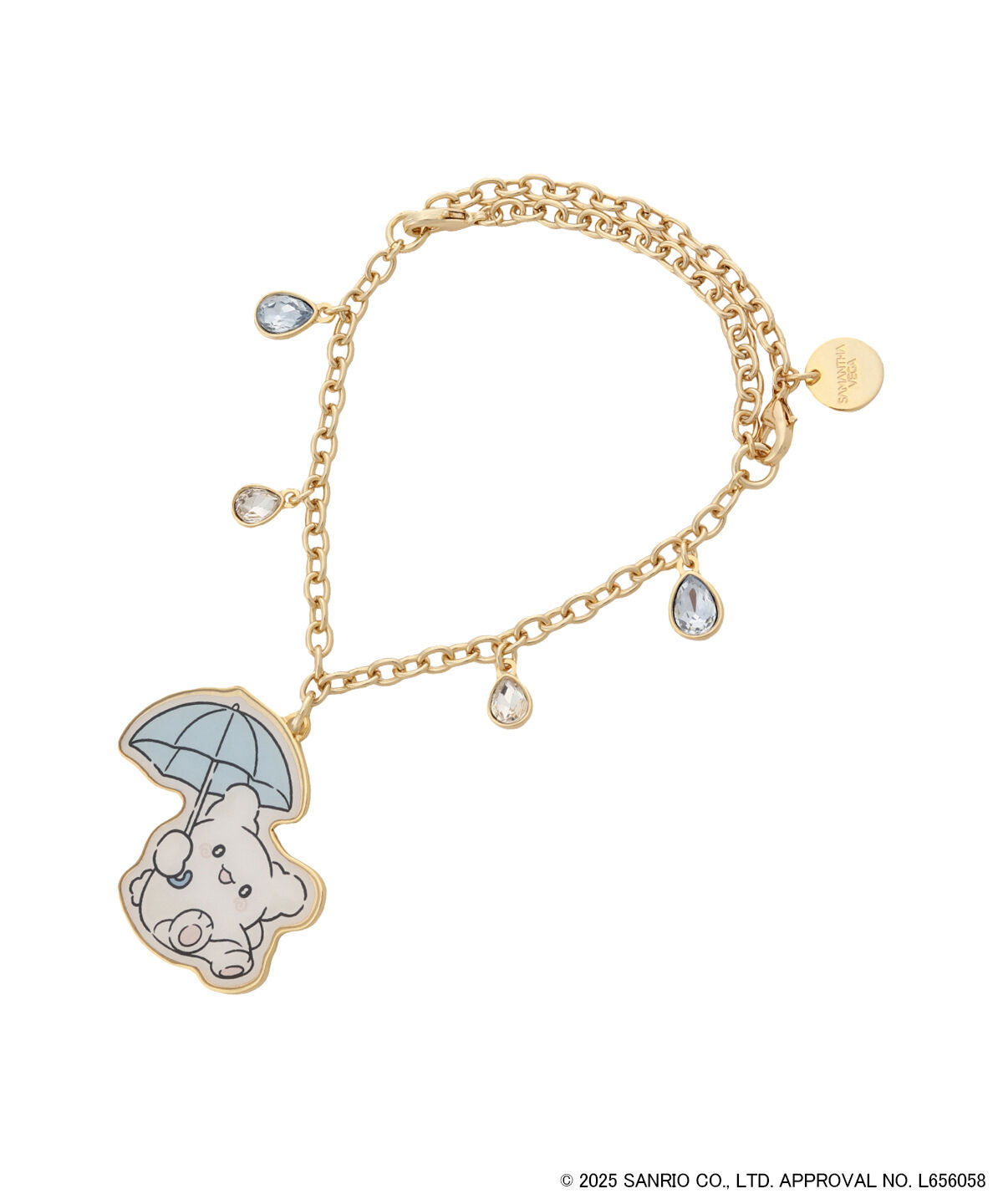 Samantha Vega「「はなまるおばけ」雨の日バッグチャーム」|チャーム・キーホルダー|ゴールド