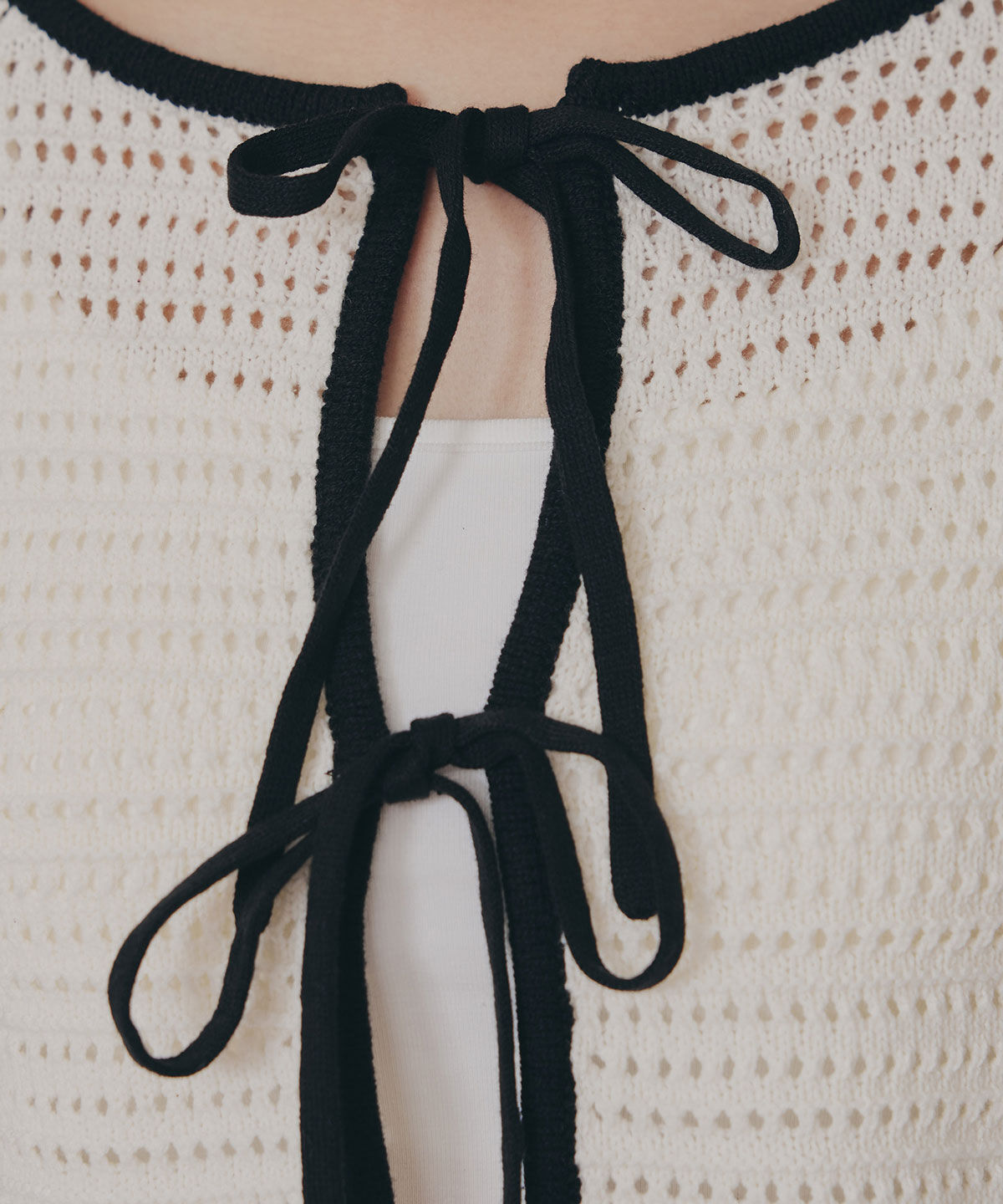 REDYAZEL「リボンニットカーディガン」|カーディガン|