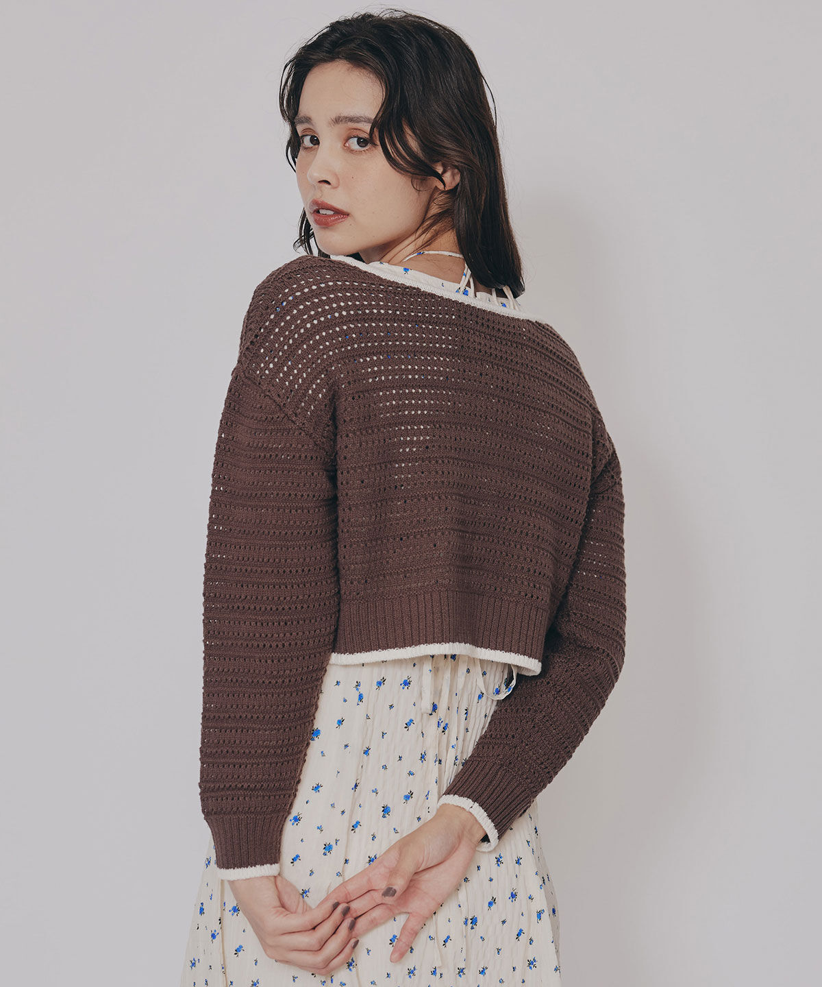 REDYAZEL「リボンニットカーディガン」|カーディガン|