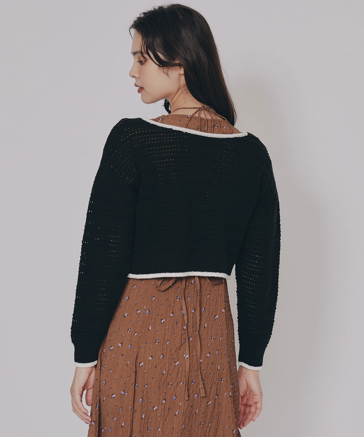 REDYAZEL「リボンニットカーディガン」|カーディガン|