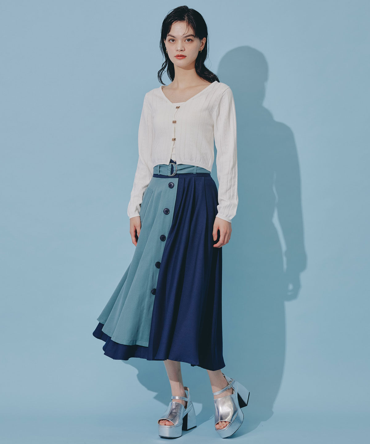 REDYAZEL「バタフライホックニットカーディガン」|カーディガン|