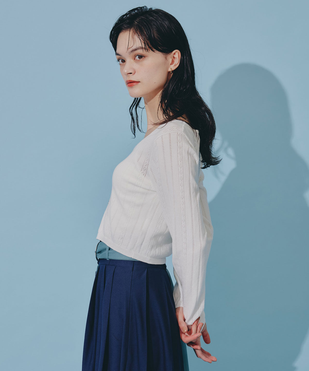 REDYAZEL「バタフライホックニットカーディガン」|カーディガン|