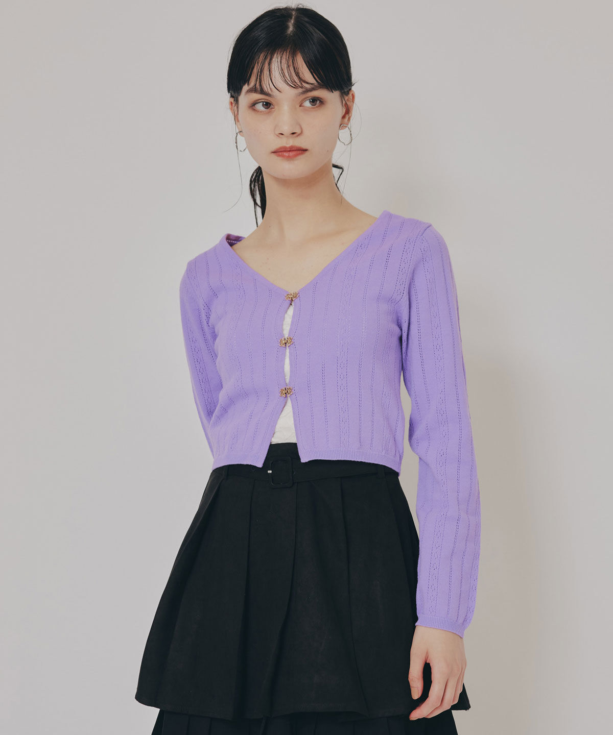 REDYAZEL「バタフライホックニットカーディガン」|カーディガン|