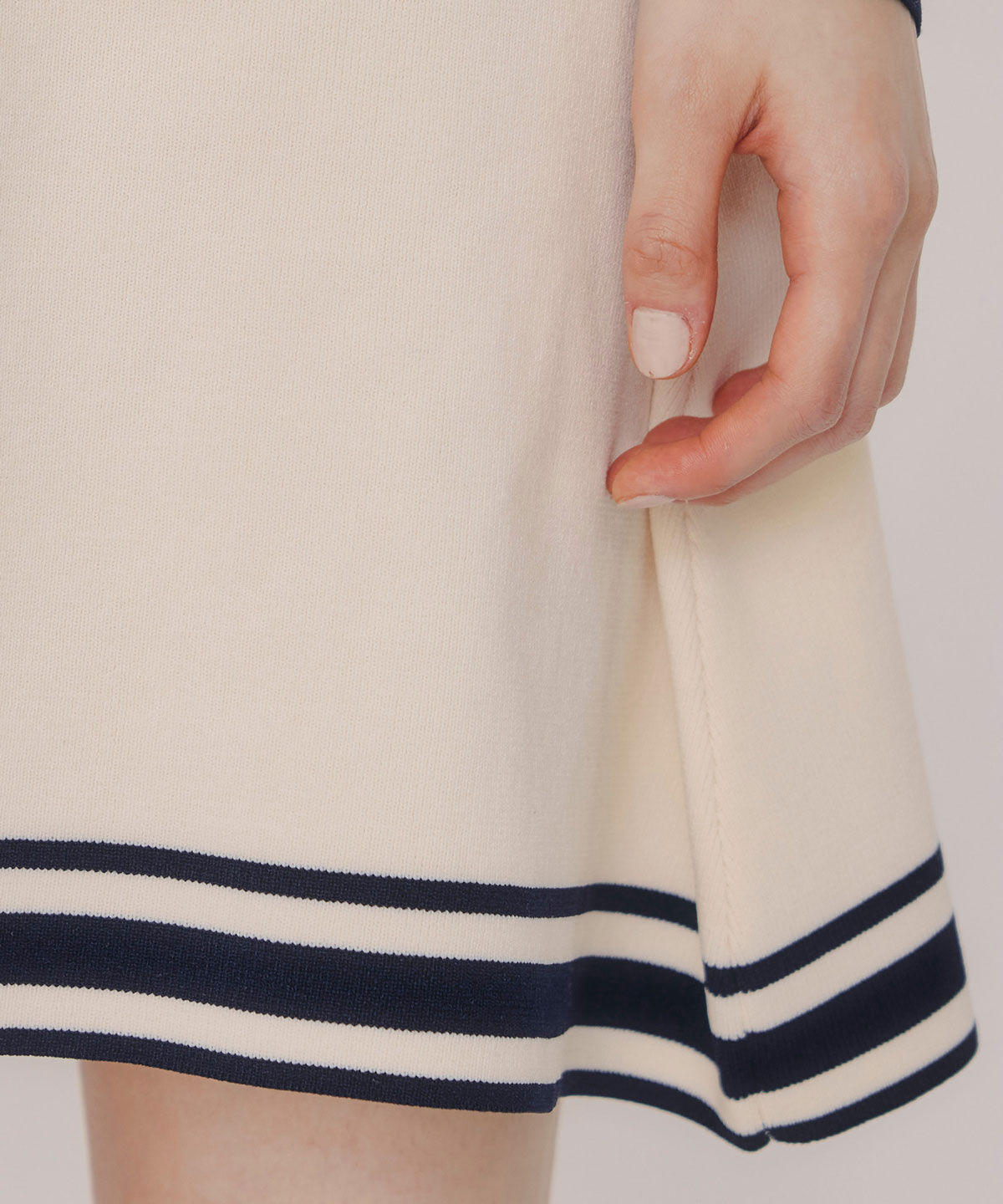 REDYAZEL「バイカラーポロニットミニワンピース」|ワンピース|