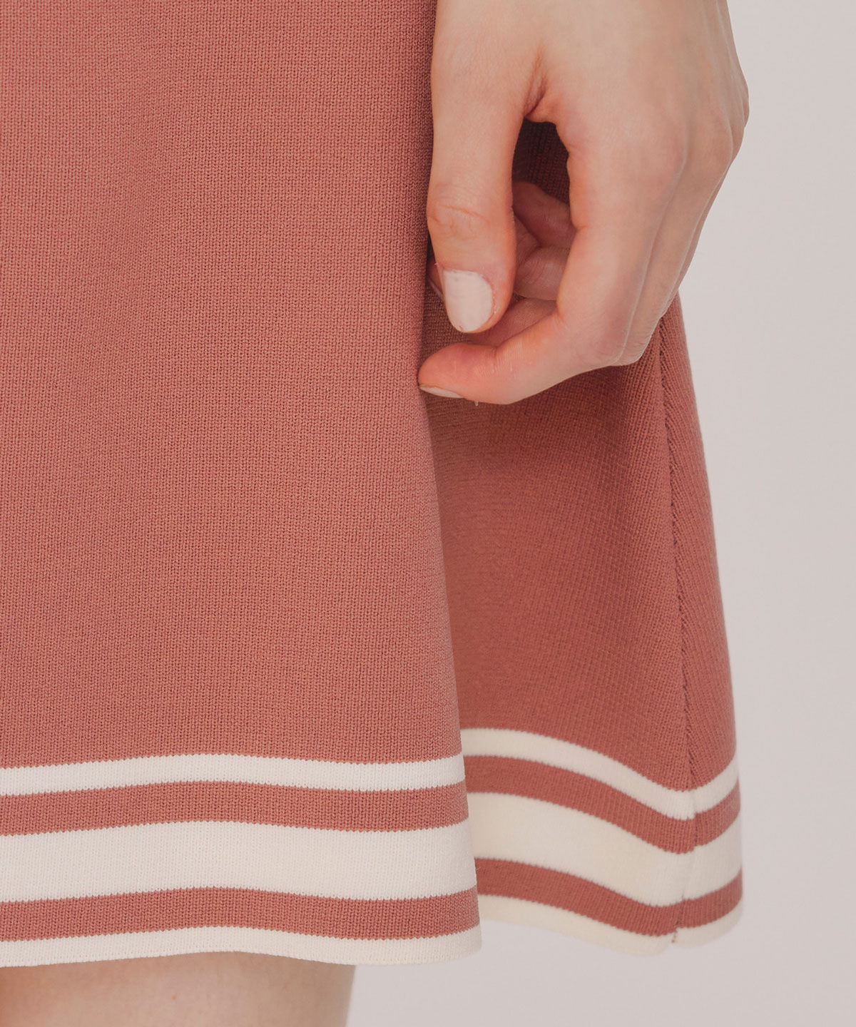 REDYAZEL「バイカラーポロニットミニワンピース」|ワンピース|