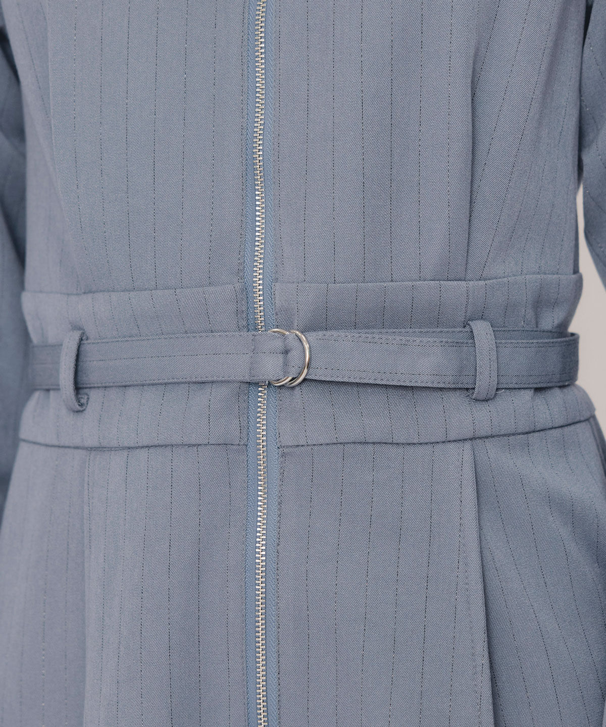 REDYAZEL「フロントZIPストライプロングワンピース」|ワンピース|