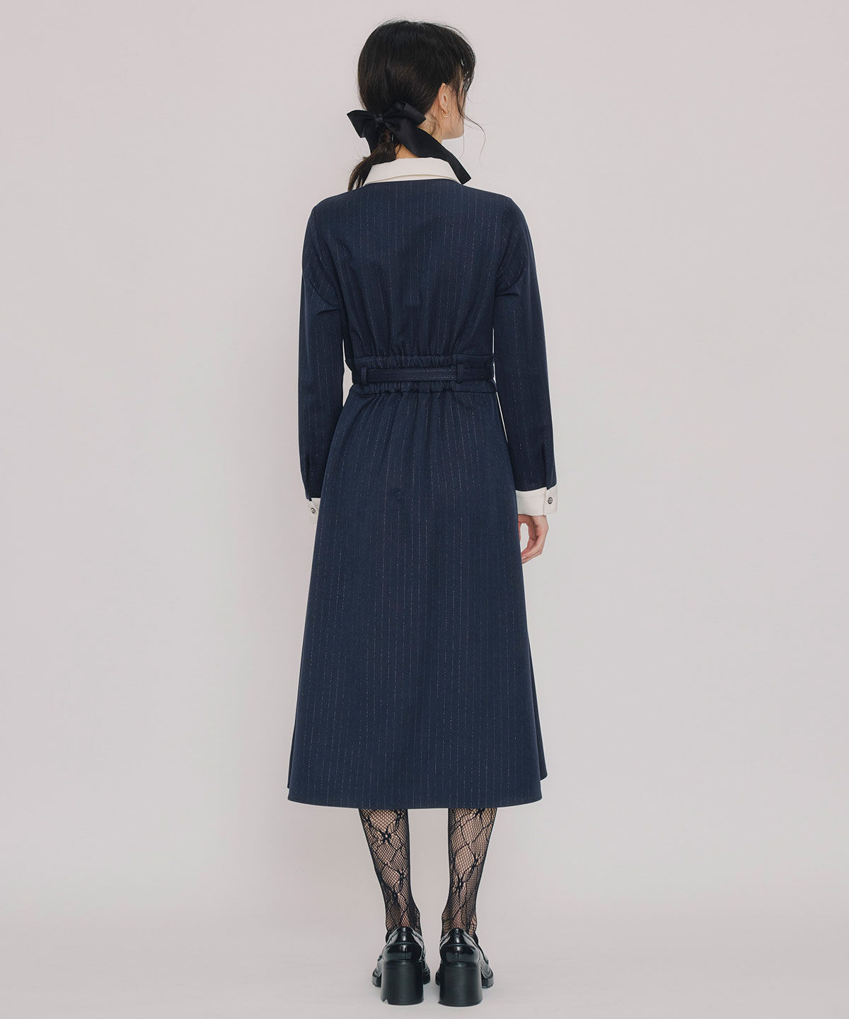 REDYAZEL「フロントZIPストライプロングワンピース」|ワンピース|