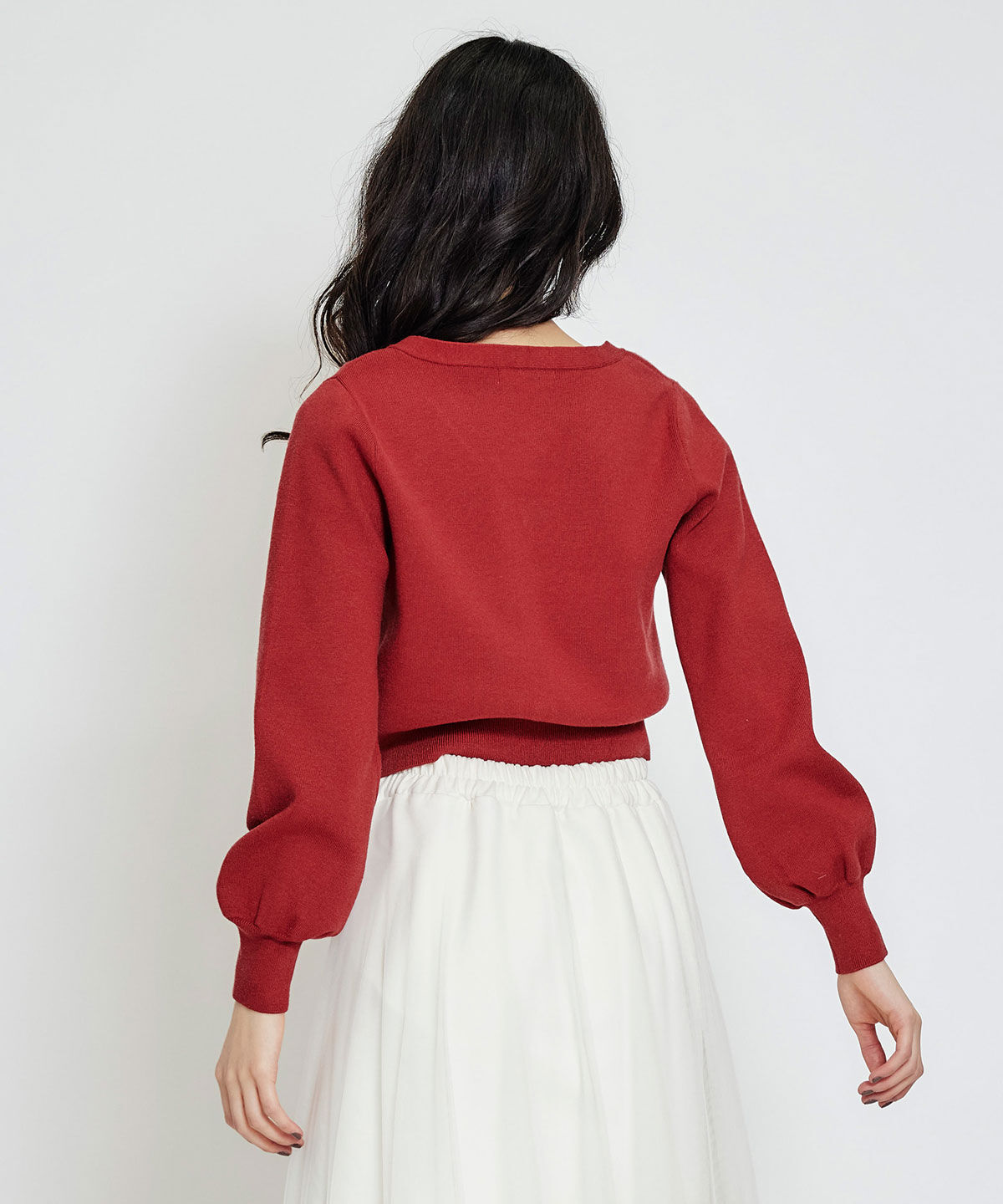 REDYAZEL「AzelyハートVネックカーディガン」|カーディガン|