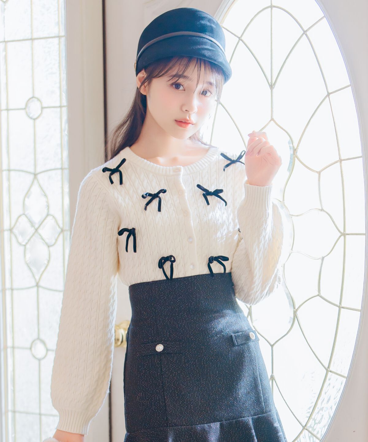 WILLSELECTION「メニーリボンケーブルカーディガン」|カーディガン|