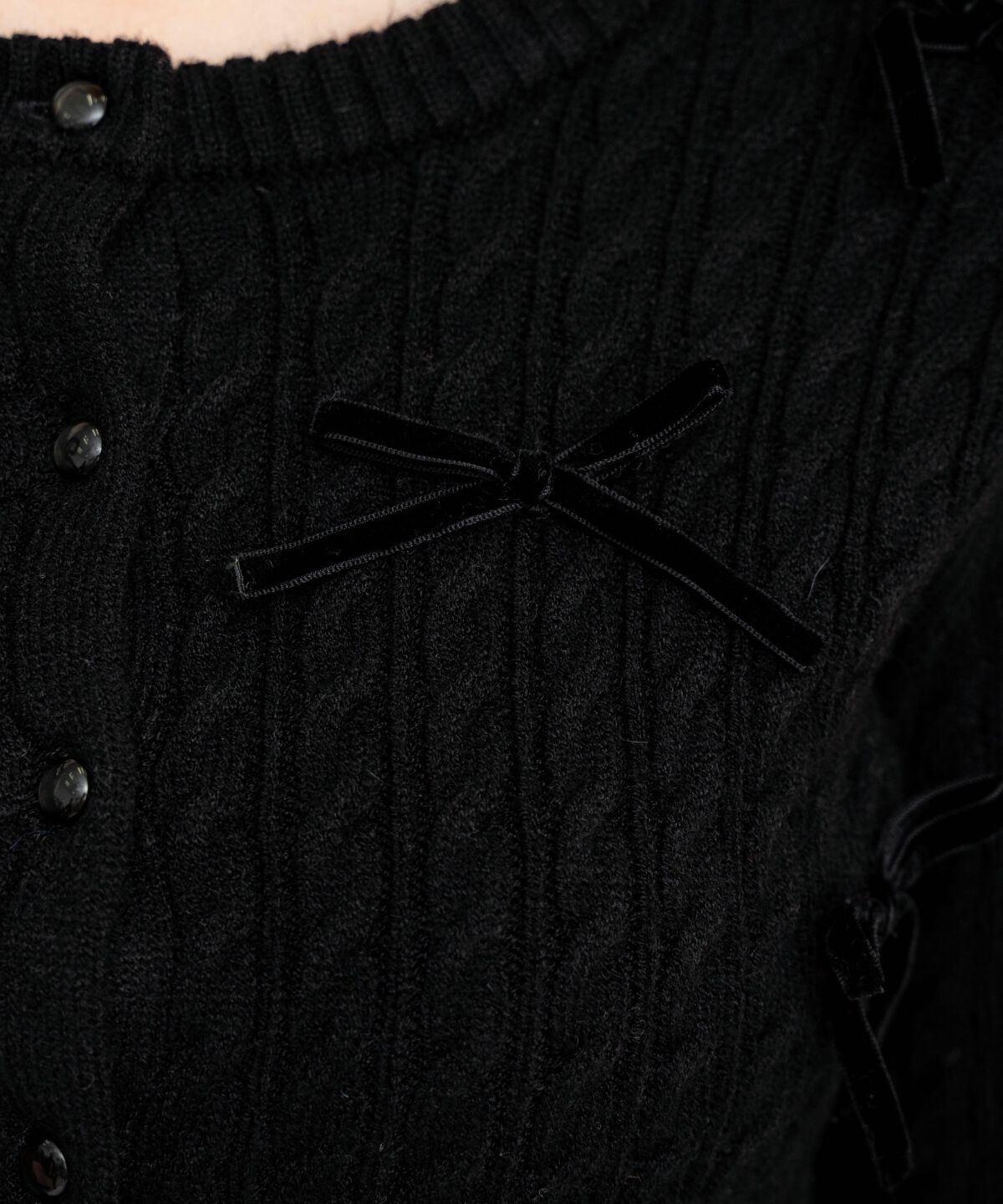 WILLSELECTION「メニーリボンケーブルカーディガン」|カーディガン|