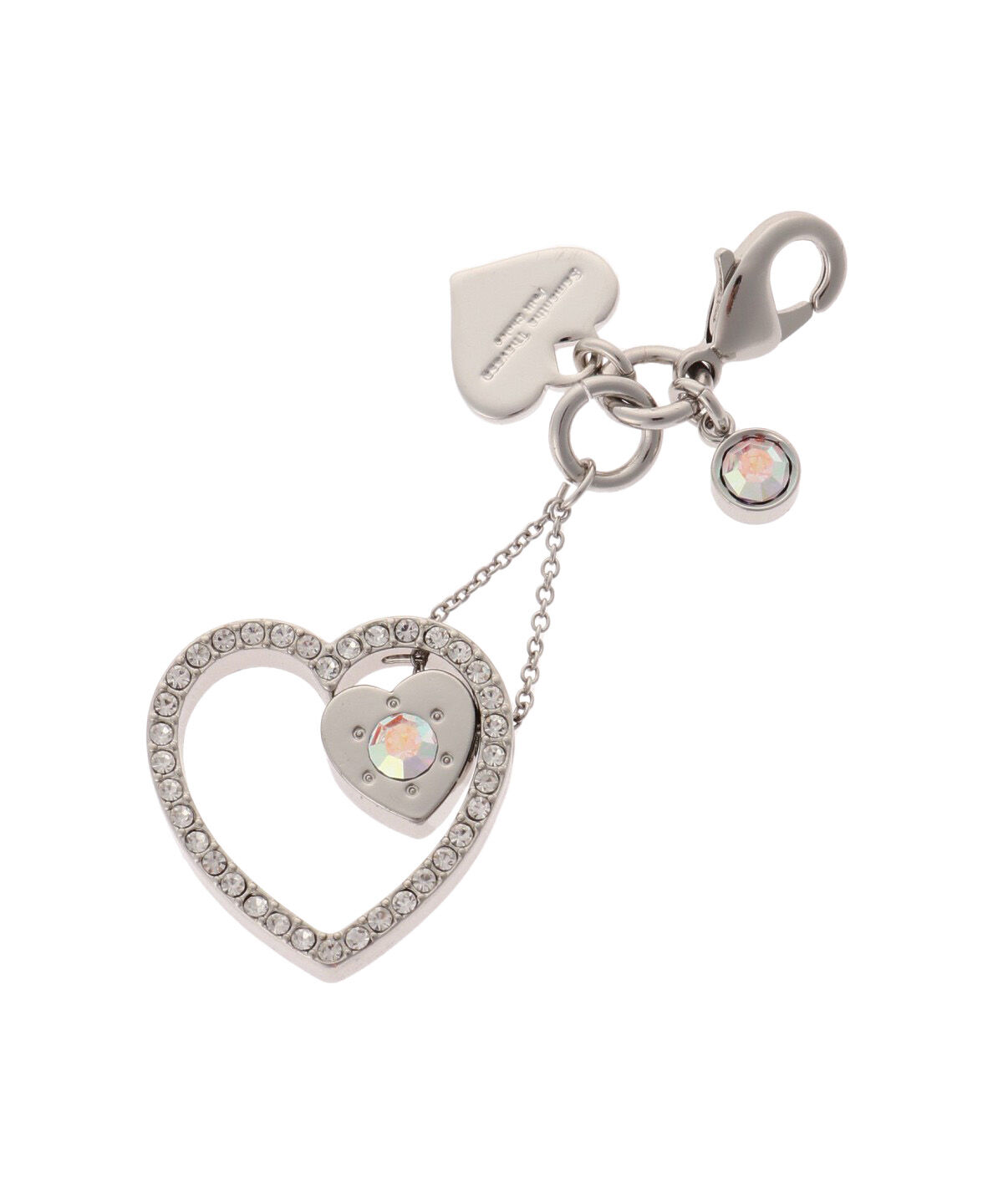 Samantha Thavasa Petit Choice「ハートストーン ファスナーチャーム」|チャーム・キーホルダー|シルバー