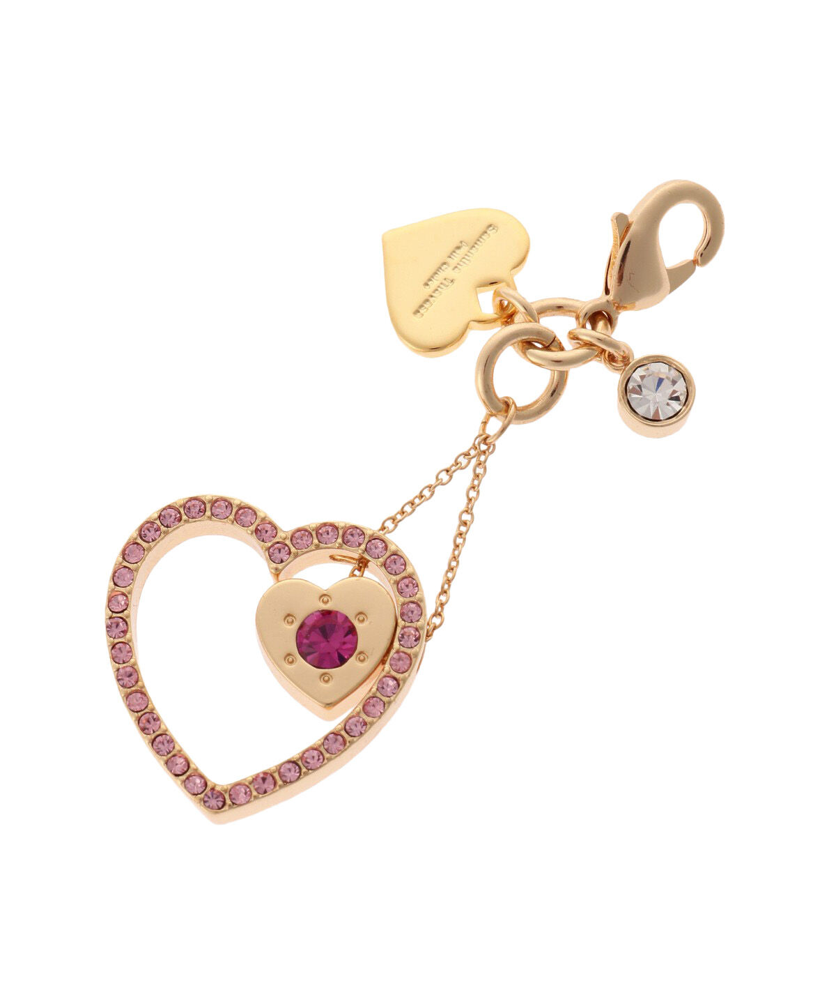 Samantha Thavasa Petit Choice「ハートストーン ファスナーチャーム」|チャーム・キーホルダー|ゴールド