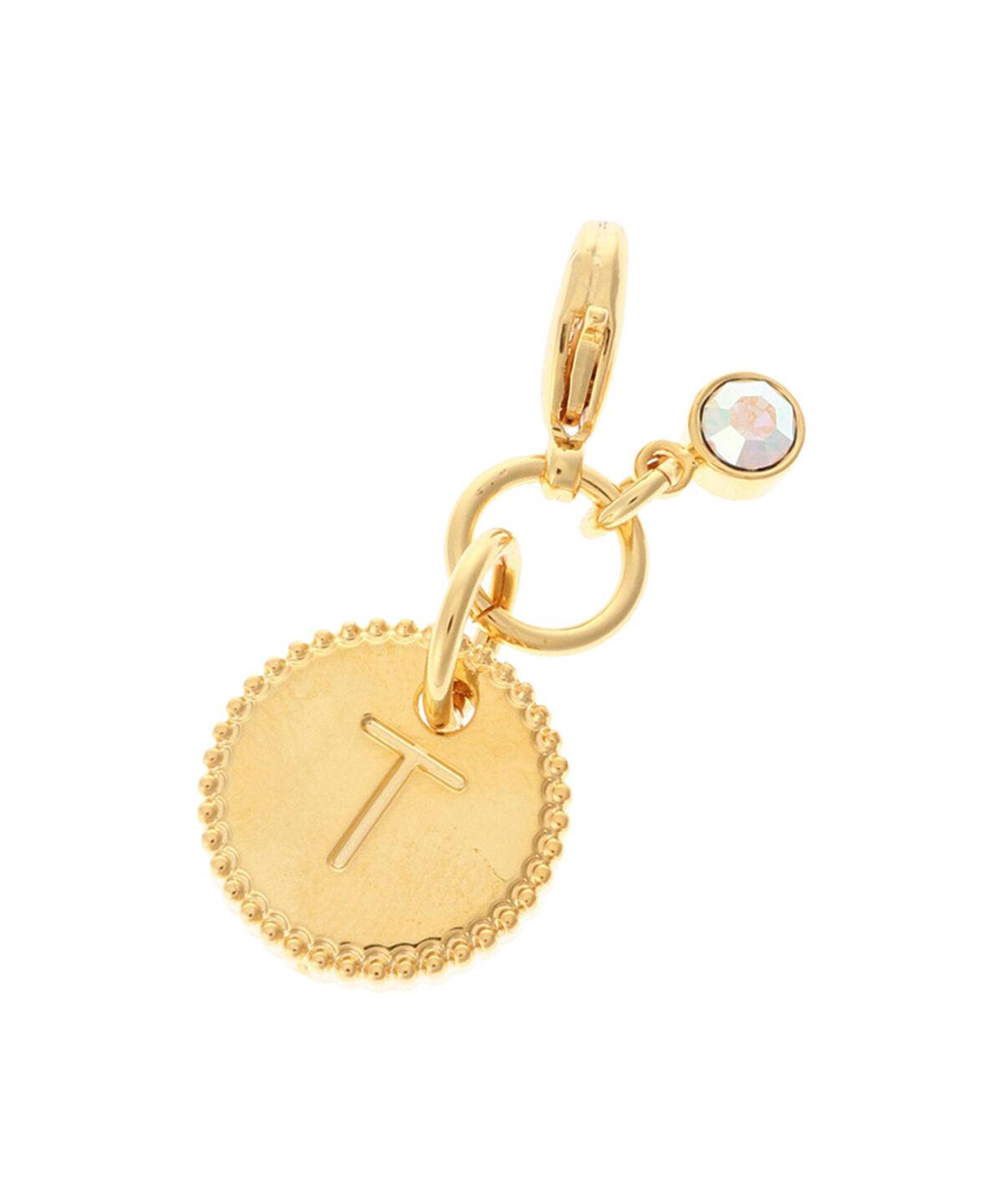 Samantha Thavasa Petit Choice「シンプルイニシャルチャーム Ｔ」|チャーム・キーホルダー|ゴールド