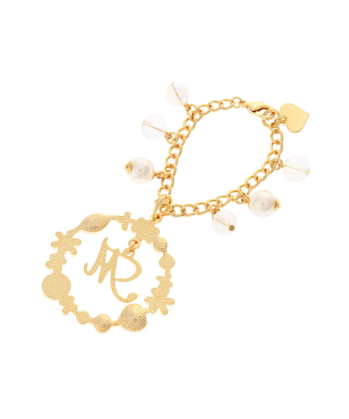 Samantha Thavasa Petit Choice「フラワーイニシャル バッグチャーム M」|チャーム・キーホルダー|