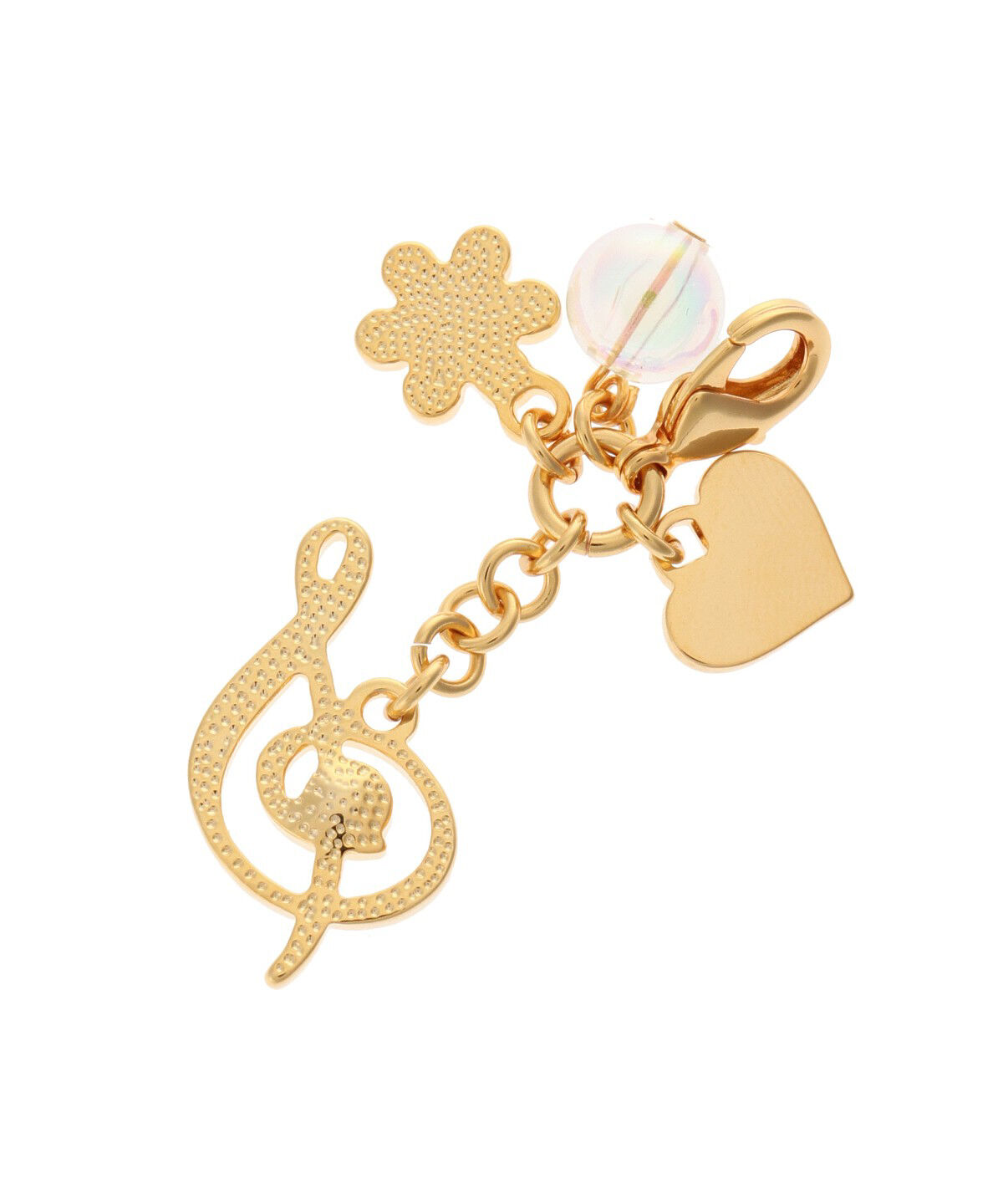 Samantha Thavasa Petit Choice「フラワーイニシャル ファスナーチャーム S」|チャーム・キーホルダー|