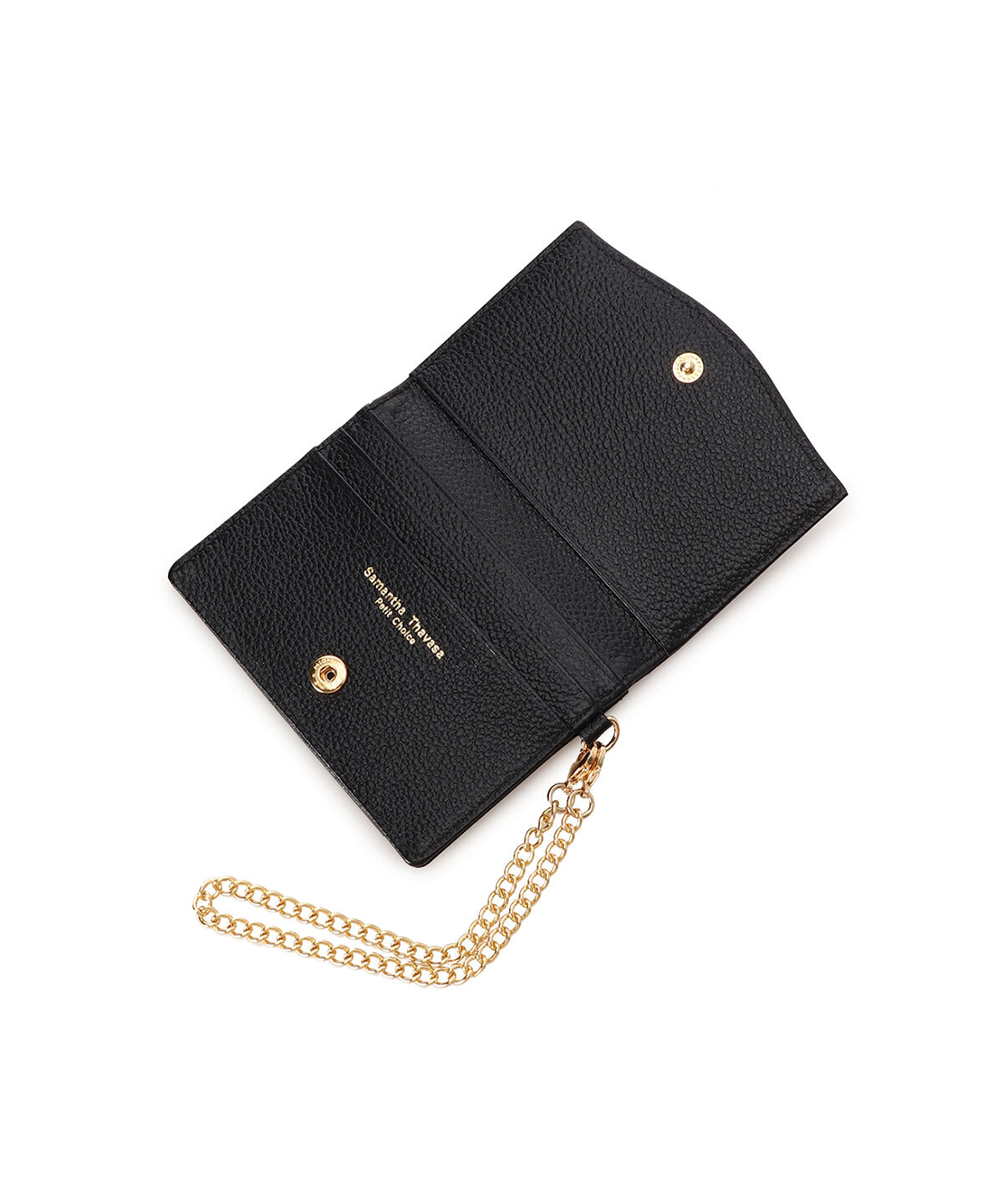 Samantha Thavasa Petit Choice「クリアハートビジュー パスケース」|定期入れ|