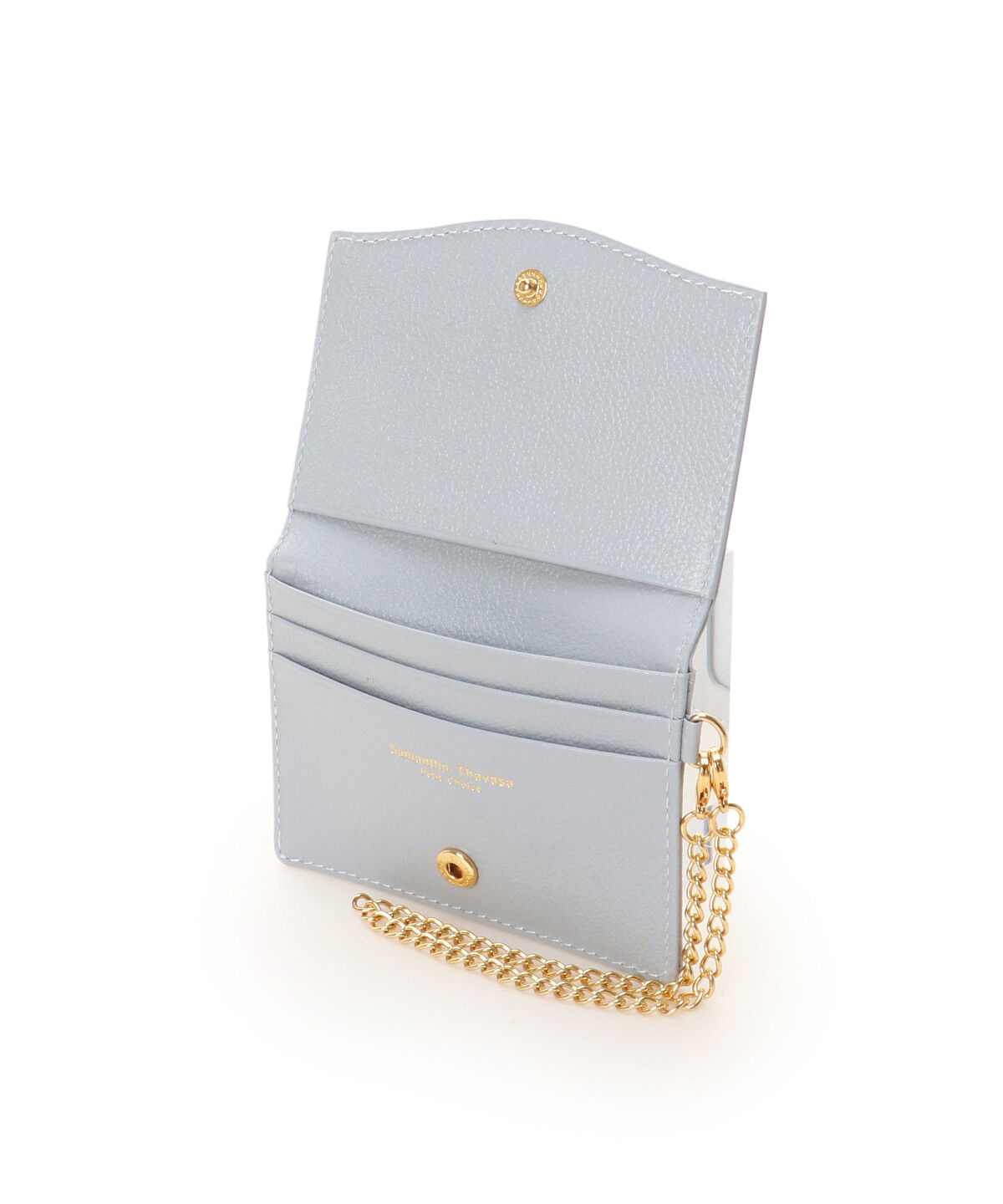 Samantha Thavasa Petit Choice「クリアハートビジュー パスケース」|定期入れ|