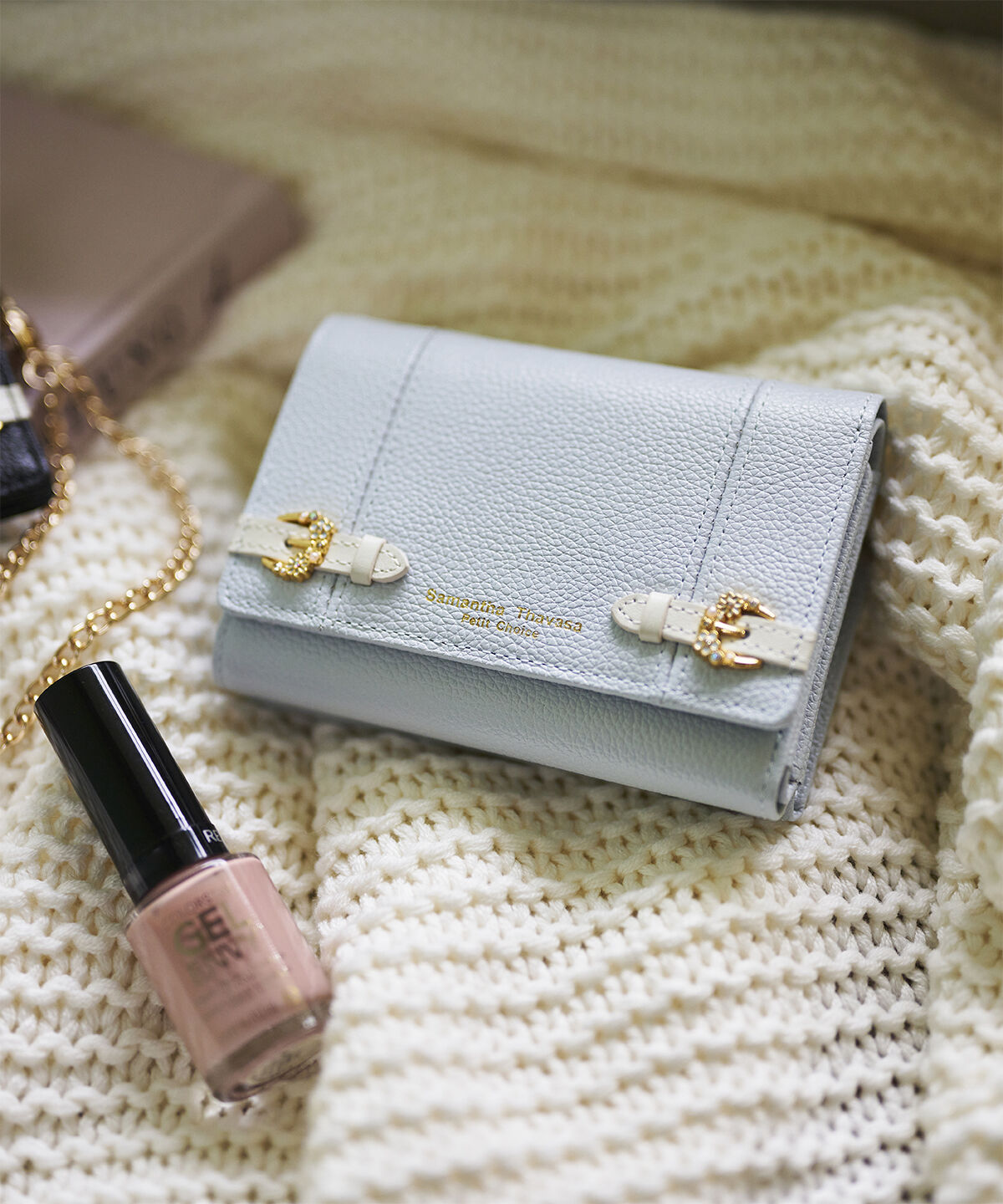 Samantha Thavasa Petit Choice「サイドベルト 折財布」|財布|ダルブルー