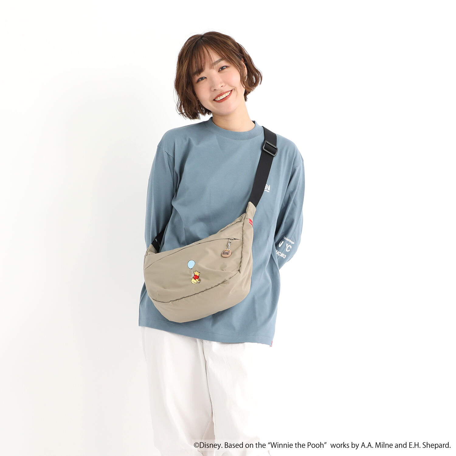 Manhattan Portage「DUET SHOULDER BAG NYLON TUSSAH QUILL 25 / POOH」|ショルダー・メッセンジャー|