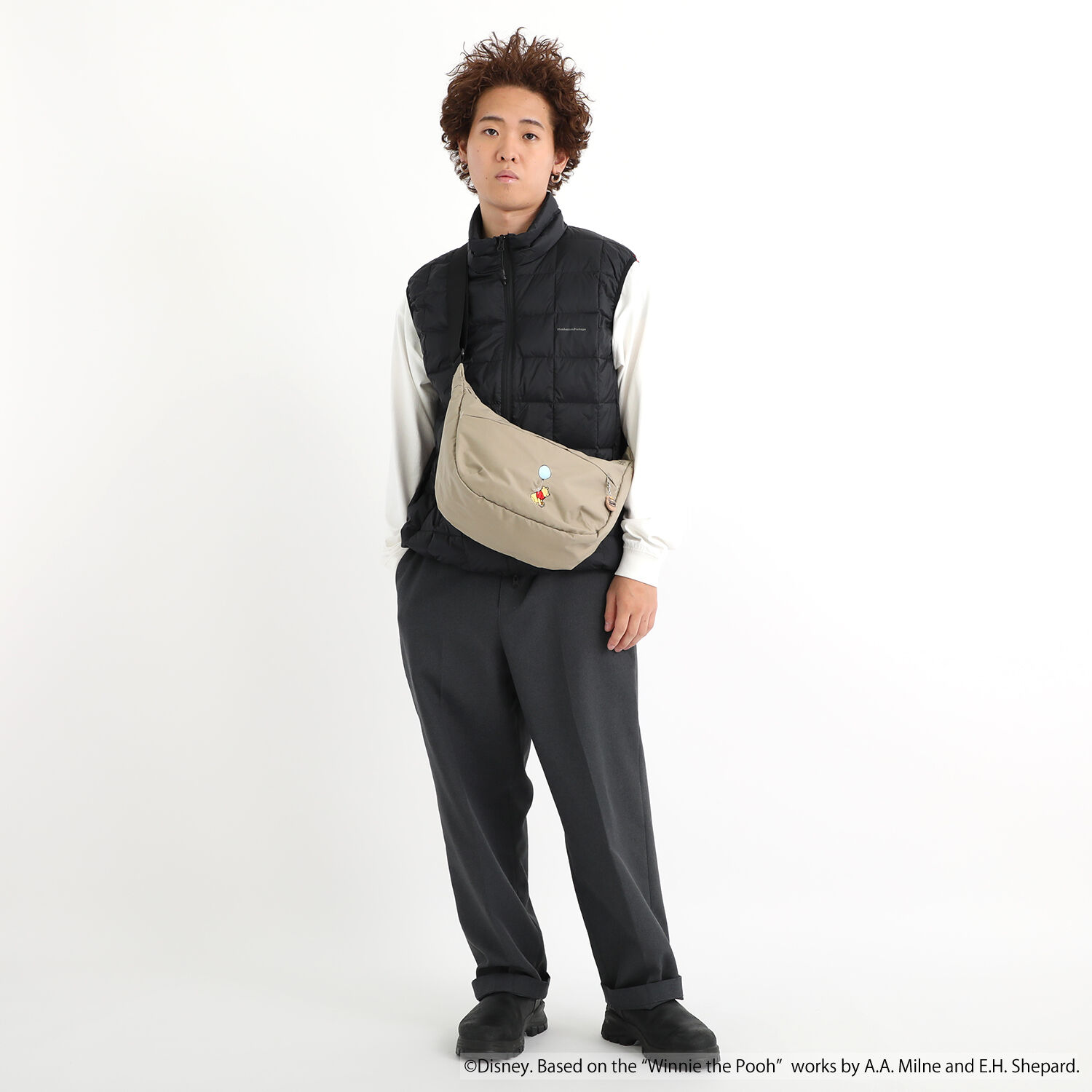 Manhattan Portage「DUET SHOULDER BAG NYLON TUSSAH QUILL 25 / POOH」|ショルダー・メッセンジャー|